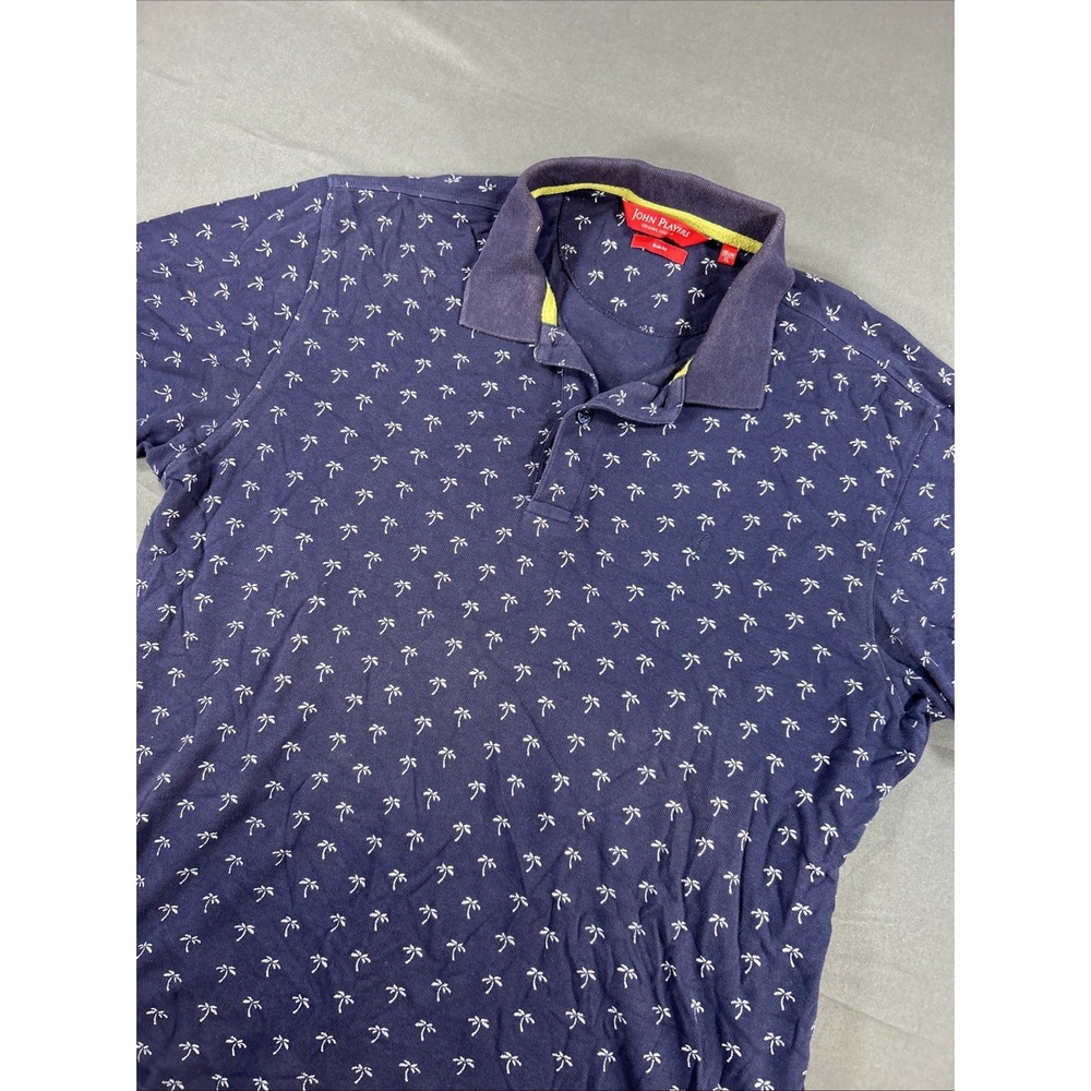 navy blue John Players short-sleeve polo shirt Size Xl